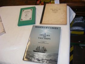 Various books on The Isle of Wight including Beken