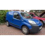 A blue Citroen Nemo 1.2 Diesel, Registration LB11 MTJ