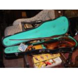 An old violin in case