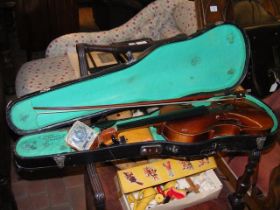 An old violin in case