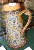 A Doulton Lambeth stoneware jug by Eliza Simmance,