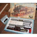 A boxed Marklin locomotive, together with other Ma