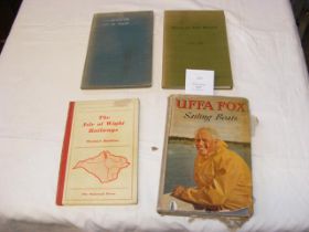 Uffa Fox Sailing Boats with signature of Uffa Fox,