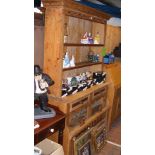 A pine kitchen dresser - width 132cm