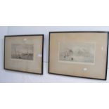 ROLAND LANGMAID - pair of etchings 'Goat Fell, Arr