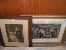 Royal Family engravings - framed and glazed