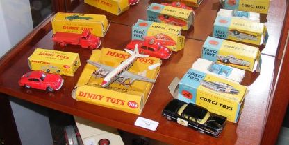 Vintage Dinky and Corgi die cast model vehicles