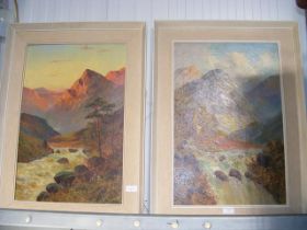 FRANCIS E JAMIESON - two oils on canvas - Watersme