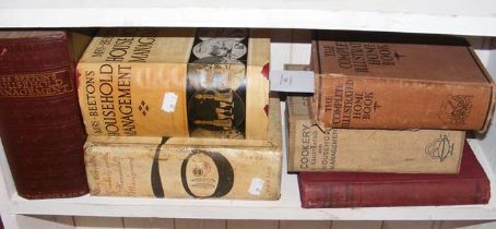 A quantity of vintage Mrs Beeton's Household Manag