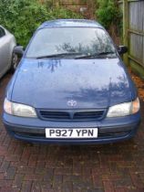 A Toyota Carina E petrol car, registration number