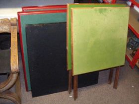 A quantity of felted games tables