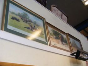 Three large Limited Edition DAVID SHEPHERD prints