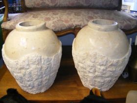 A pair of large contemporary vases