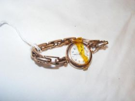 A 9ct gold Rolex ladies wrist watch