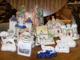 A quantity of Staffordshire pottery and other coll