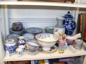 A quantity of oriental ceramics and cloisonne