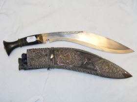 An interesting Gurkha Kukri with decorative scabba