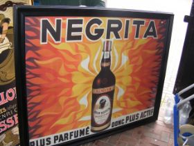 A large vintage advertising poster for 'Negrita' -