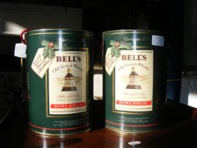 Two unopened Bell's Old Scotch Whisky decanters -