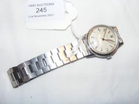 A vintage stainless steel Rolex wrist watch