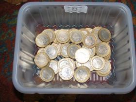 A selection of collectable 2 pound coins
