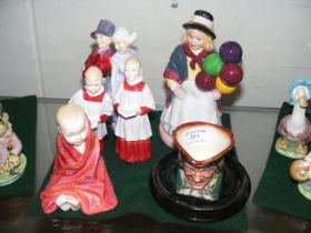 A Royal Doulton figure 'Balloon Girl', together wi