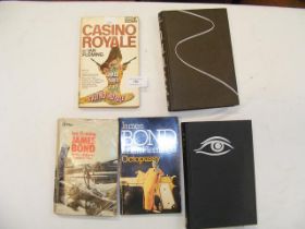 Four books by Ian Fleming including Casino Royale