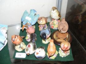 A selection of Beswick bird ornaments including Ki