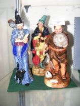 A Royal Doulton figure 'The Wizard' HN2877, togeth