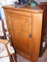 A pine corner cabinet - width 76cm