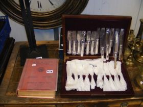A canteen of silver plated cutlery - 44 pieces, to