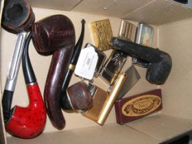 Various collectables, pipes and lighters