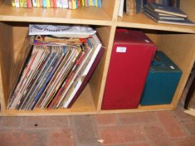 A quantity of vinyl records - LP's and singles - i