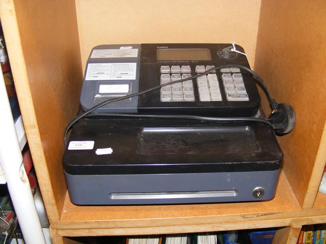 A Casio electronic cash register