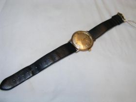 A gents 9ct Omega Automatic Seamaster wrist watch