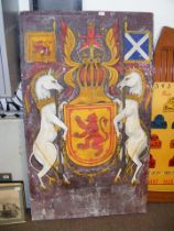 An oil on canvas of the Royal Banner of