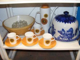 A Meakin 1970's coffee set, together with vintage