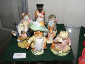 Seven Beswick Beatrix Potter, F.Warne & Co. figure