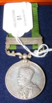 George V India North West Frontier medal to N.K. K