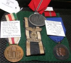 Hindenburg medal - together with other German meda