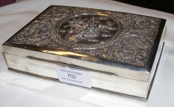 A silver Thailand cigarette box