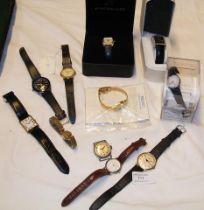 Various gents and ladies wrist watches