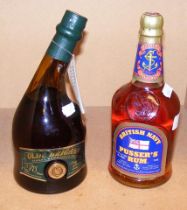 An Olde Brigand bottle of Barbados Rum (aged 10 years) by R L Seale