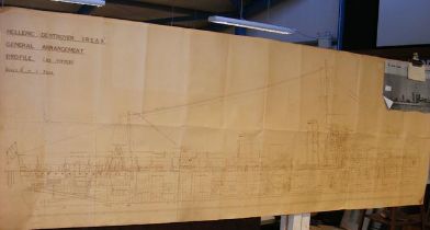 A 1/4 inch to 1ft scale Architect's drawing of