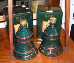 An unopened Bell's Scotch Whiskey decanter with or