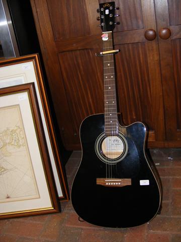 An SX Guitars - Model MD160SE/BK Acoustic Guitar w