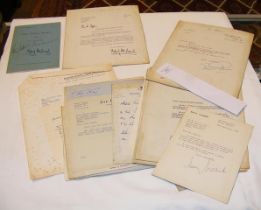 A selection of interesting hand signed letters and
