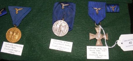 Three German Luftwaffe medals