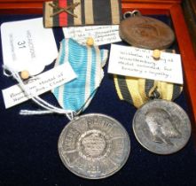First World War Bavarian Medal of Honour - togethe