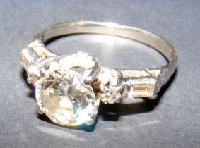 A ladies diamond solitaire ring (approx. 1.5 carat